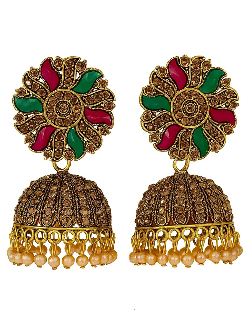 Designer Floral Jhumki