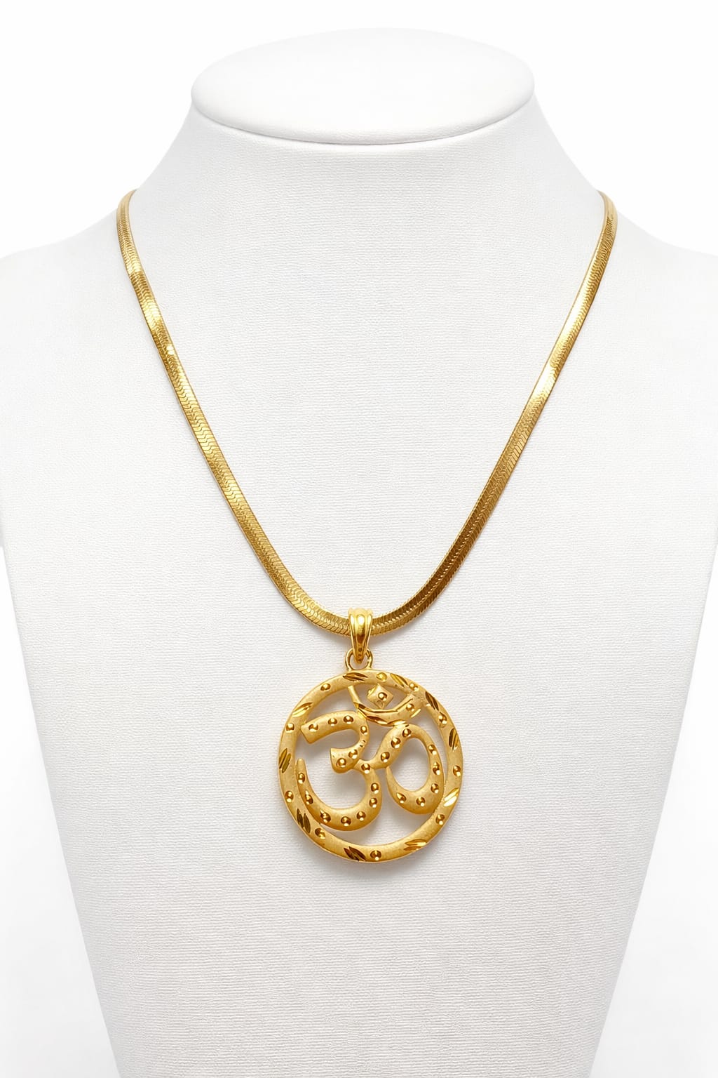 Divine Om Gold Pendant Necklace