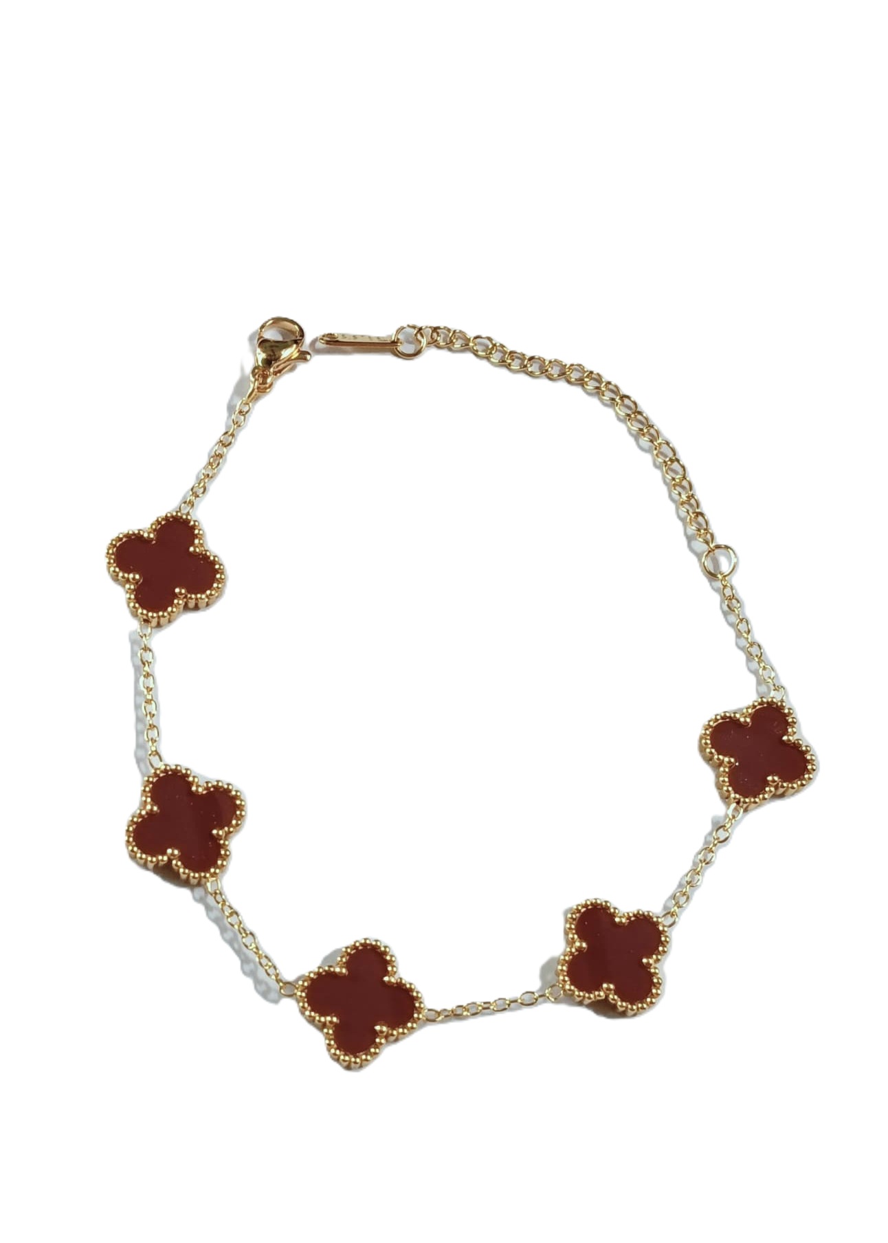 Red Clover Charm Bracelet - Image 2